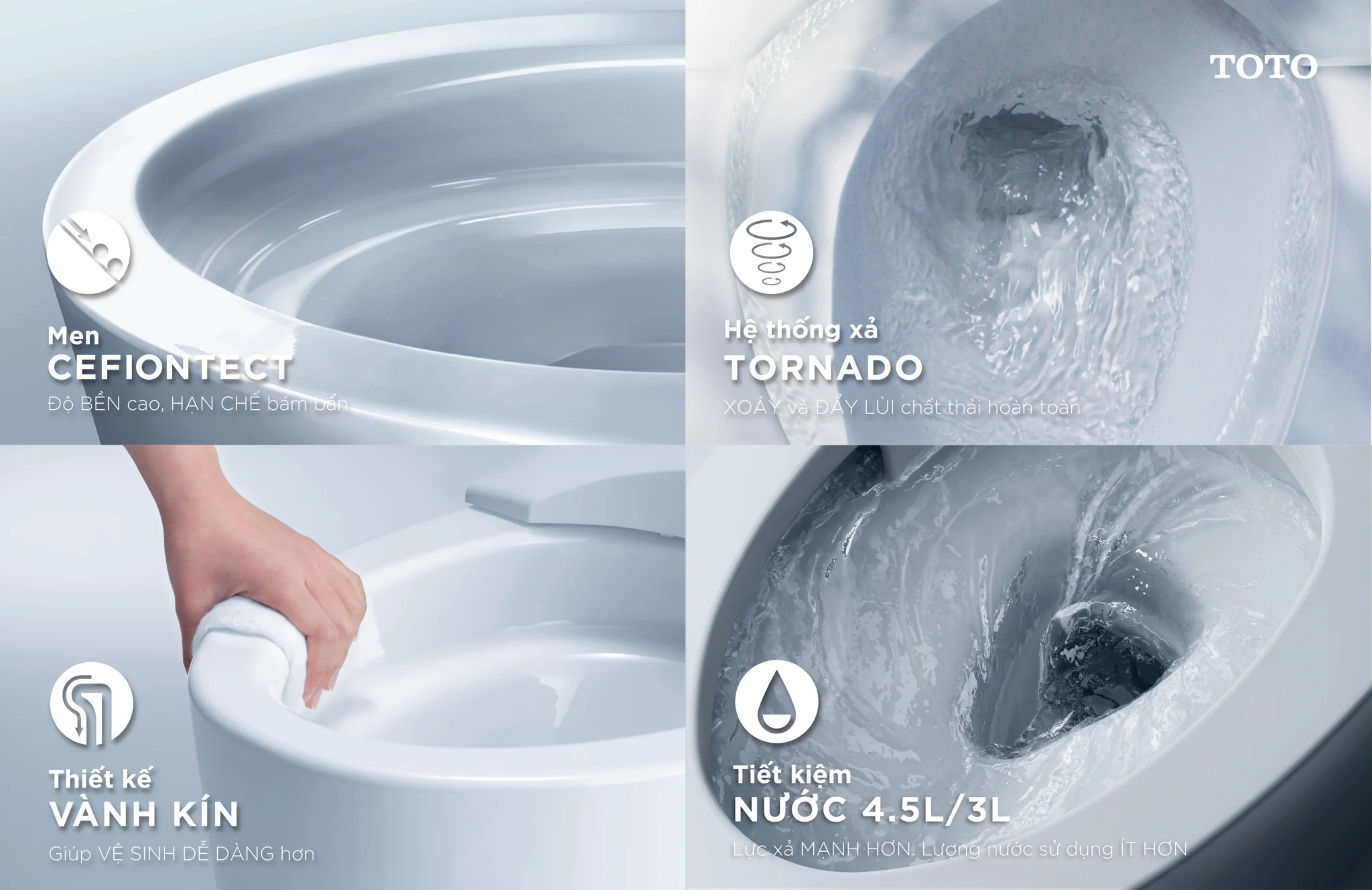 Công nghệ TOTO,công nghệ bồn cầu,MS857