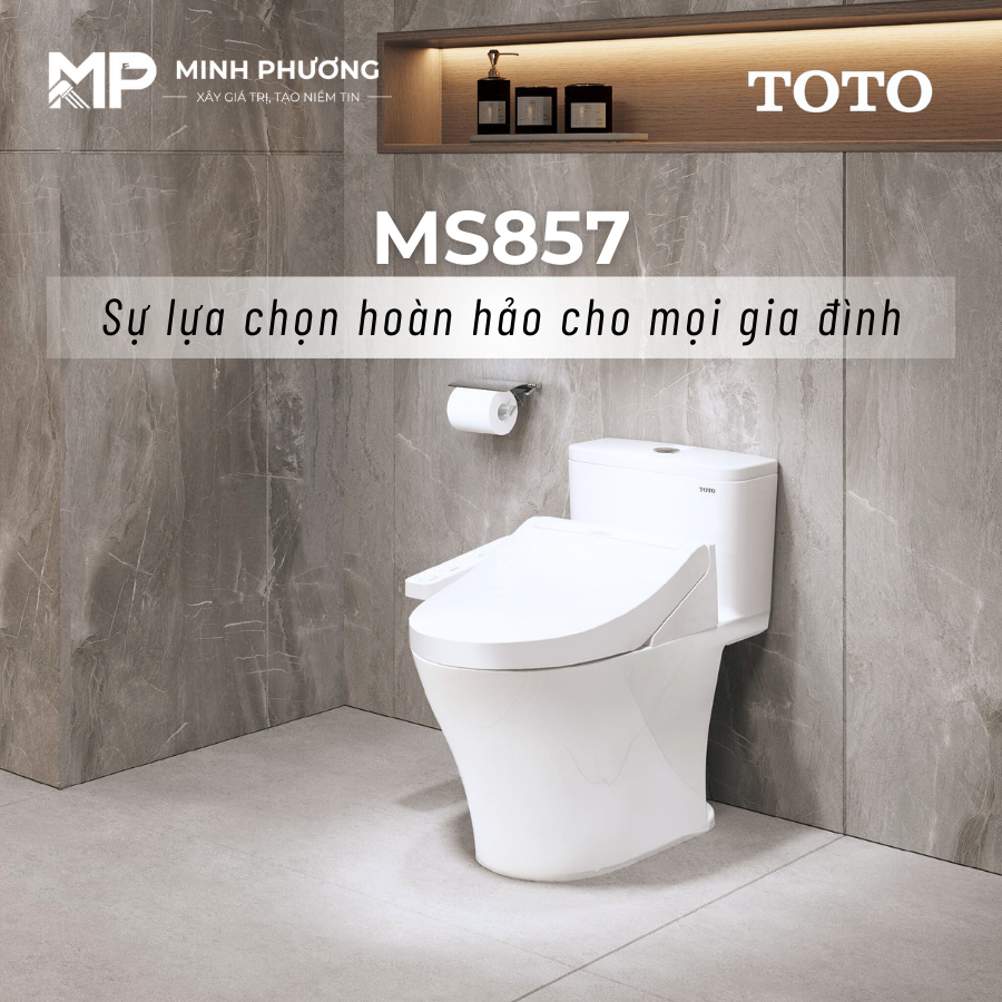 MS857,bồn cầu TOTO,bồn cầu 1 khối