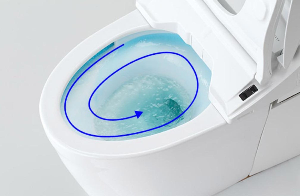 công nghệ xả tornado trong bàn cầu toto cw822