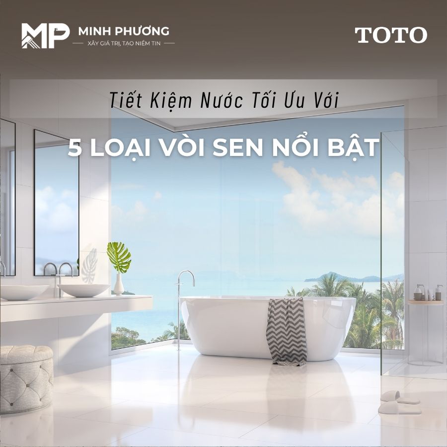Tiết kiệm nước với 5 mẫu vòi sen nổi bật