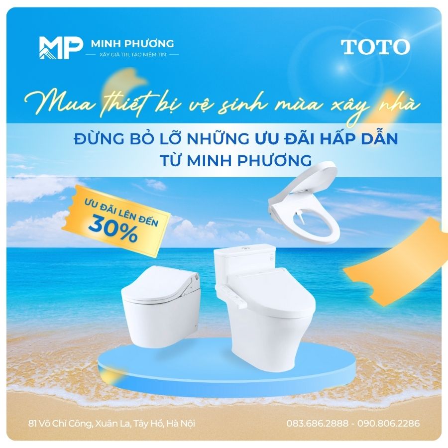 Mua thiết bị vệ sinh mùa xây nhà với mức giá siêu hời