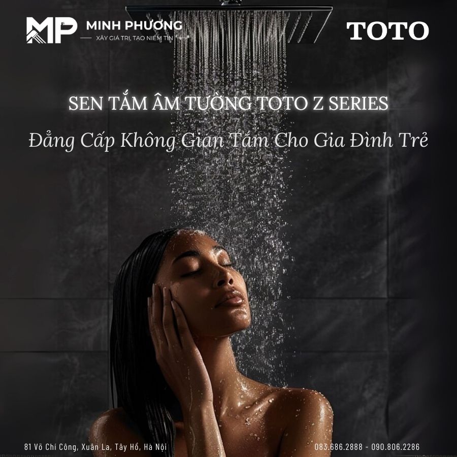 Sen Tắm Âm Tường TOTO Z Series – Đẳng Cấp Không Gian Tắm Cho Gia Đình Trẻ