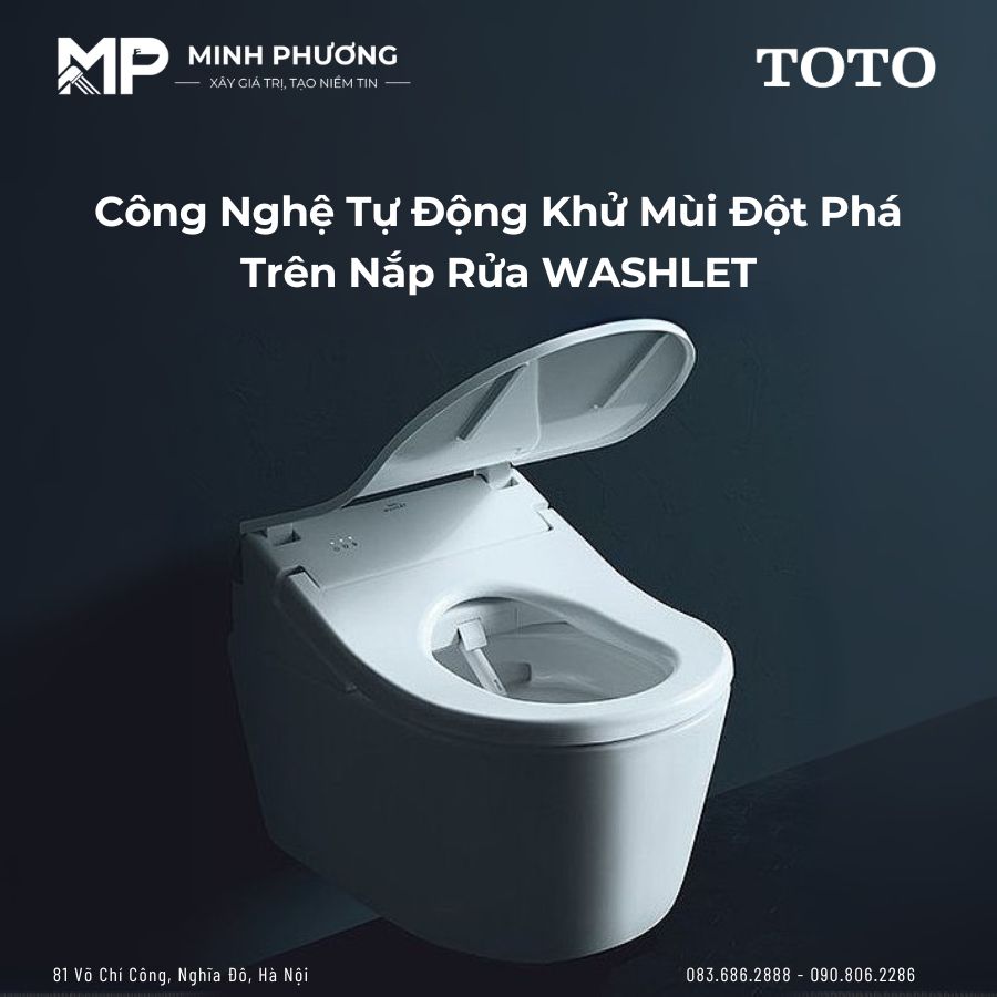 Tự Động Khử Mùi - Công Nghệ Đột Phá Trên Nắp Rửa WASHLET TOTO