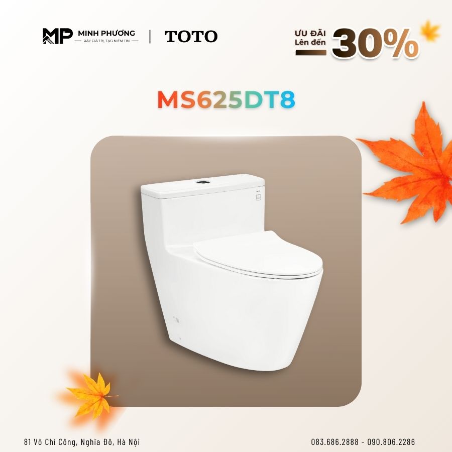 Bồn Cầu TOTO MS625DT8 trong bộ thiết bị nhà vệ sinh
