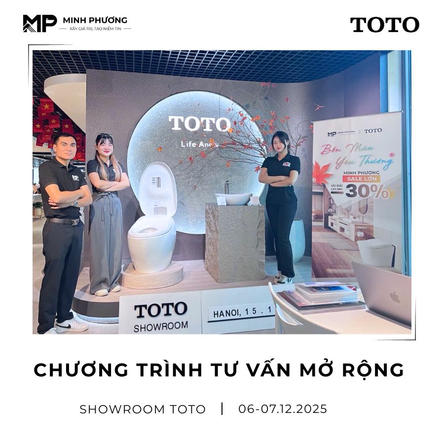 Chương Trình Tư Vấn Mở Rộng Chính Thức Tại Showroom TOTO Cùng Minh Phương 