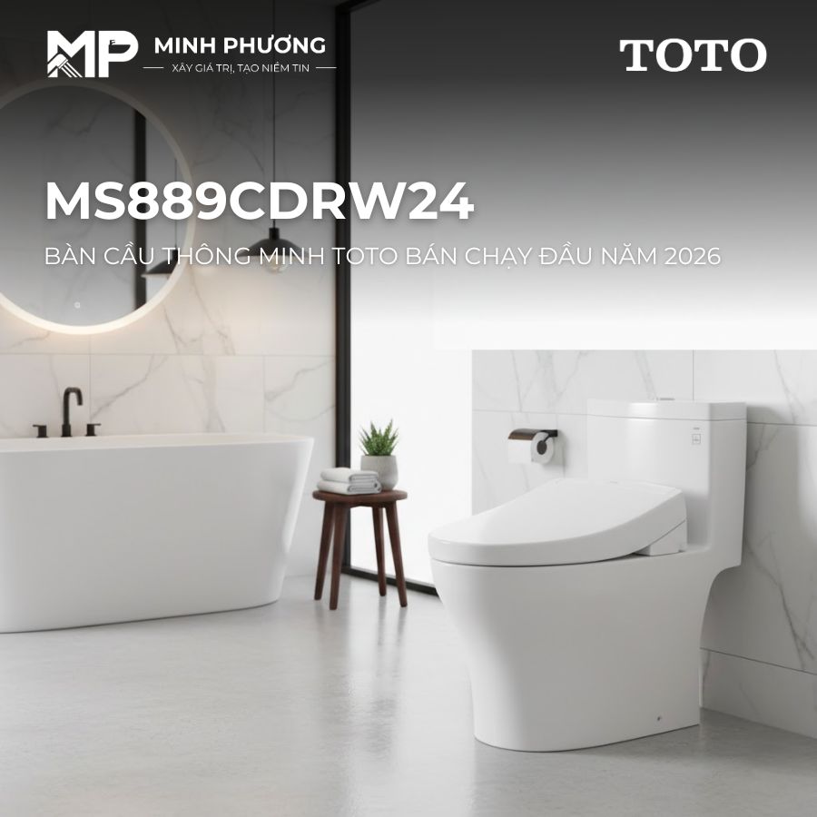 MS889CDRW24 – Bàn Cầu Thông Minh TOTO Bán Chạy Đầu Năm 2026