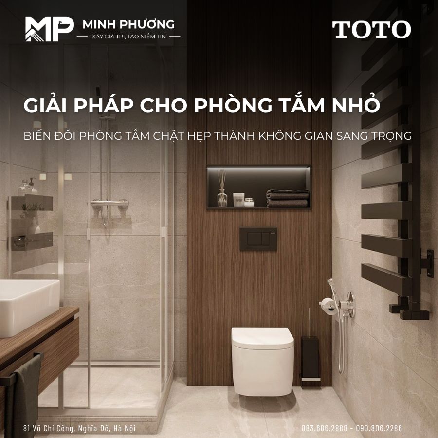 Giải Pháp Cho Phòng Tắm Nhỏ – Biến Đổi Không Gian Phòng Tắm Chật Hẹp