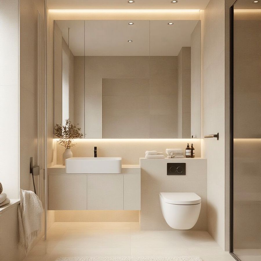 Gợi Ý Bố Trí Thiết Bị Cho Phòng Tắm Nhỏ