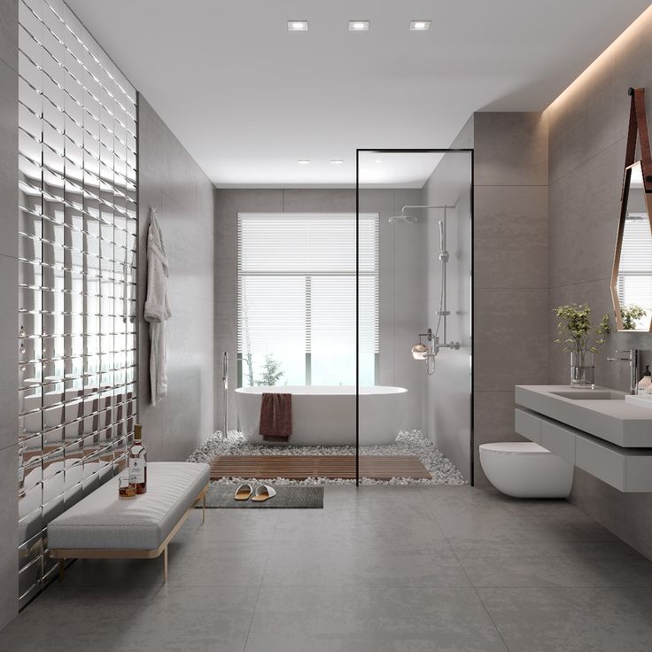 Không Gian Phòng Tắm Mở