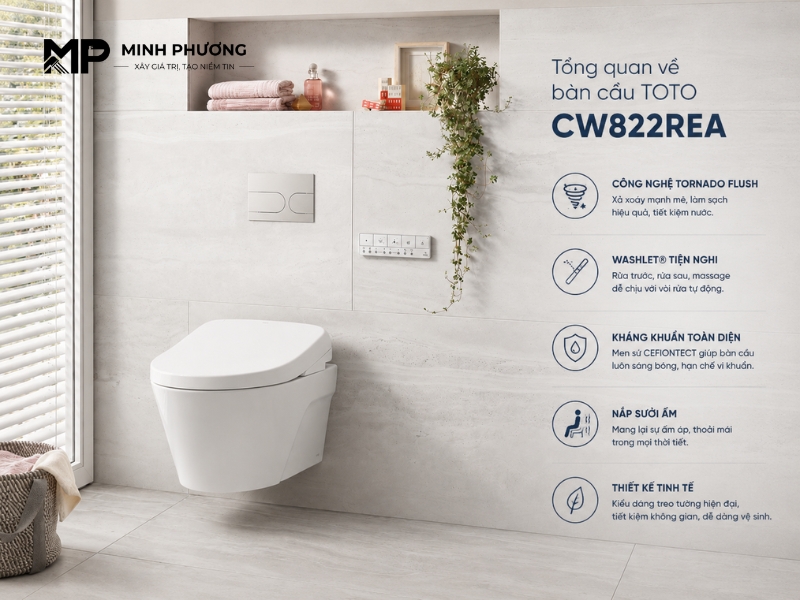 Bàn cầu TOTO CW822REA có xứng đáng với mức giá cao cấp?