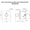Sen tắm âm tường TOTO TBV02102BA#MBL TBV02401BA#MBL TBW02006A#MBL TBW08003A#MBL TBG02001B#MBL TBW08009A#MBL Đen Mờ