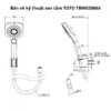 Sen tắm âm tường TOTO TBV02102BA#MBL TBV02401BA#MBL TBW02006A#MBL TBW08003A#MBL TBG02001B#MBL TBW08009A#MBL Đen Mờ