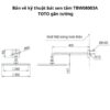 Sen tắm âm tường TOTO TBV02102BA#MBL TBV02401BA#MBL TBW02006A#MBL TBW08003A#MBL TBG02001B#MBL TBW08009A#MBL Đen Mờ