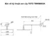 Bộ sen âm tường TOTO TBV02406B TBW01010A TBW08003A #PFG Vàng Pháp Bóng