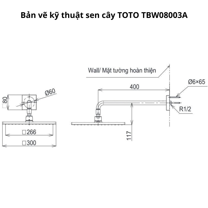 Bộ sen âm tường TOTO TBV02406B TBW01010A TBW08003A #PFG Vàng Pháp Bóng