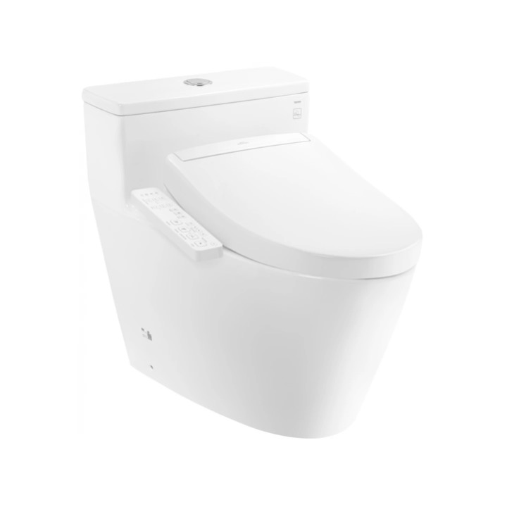 Bàn cầu 1 khối kèm nắp rửa điện tử WASHLET dòng S2 TOTO MS625CDW24
