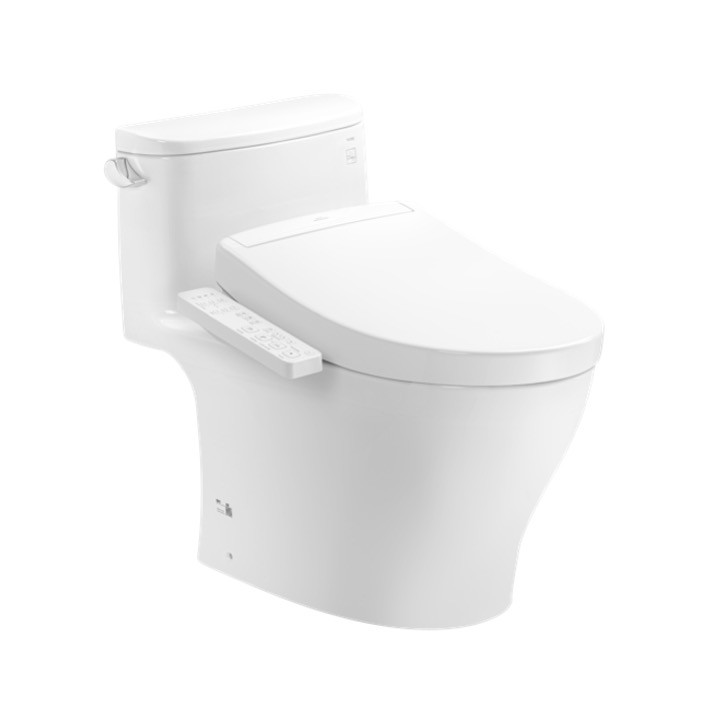 Bàn cầu 1 khối kèm nắp rửa điện tử WASHLET dòng S2 TOTO MS887CRW24