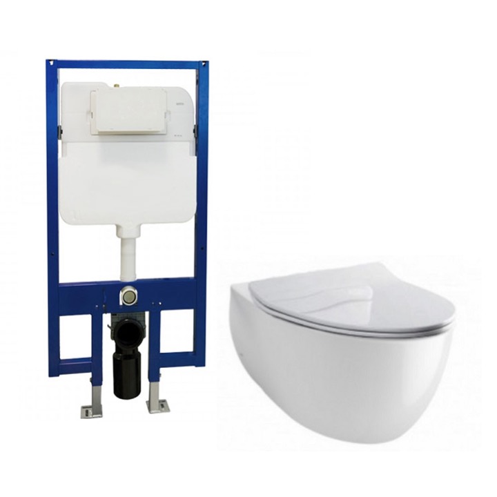 Bàn cầu treo tường nắp đóng êm CW812RA/WH172A/TC600VS