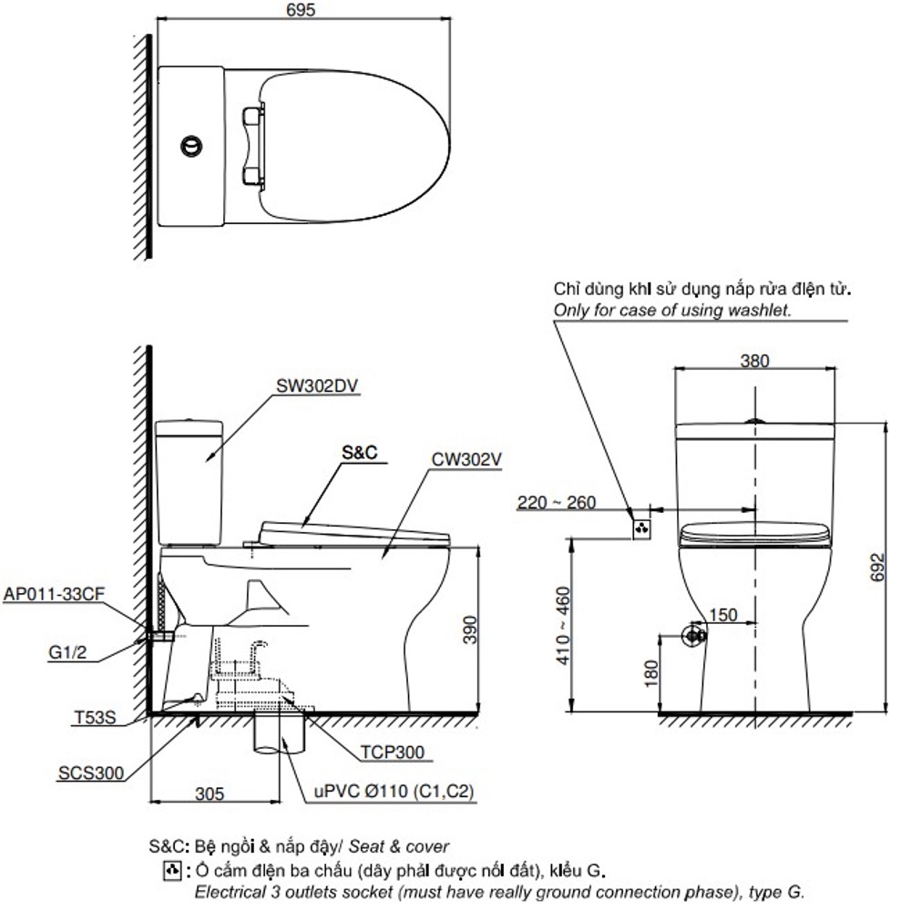 CS302DW16W ban ve ky thuat