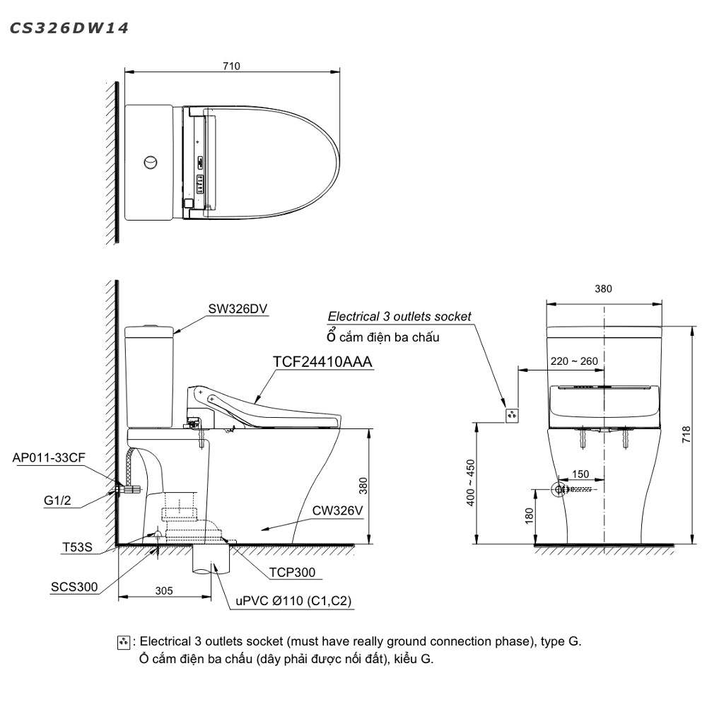 CS326DW14XW ban ve ky thuat