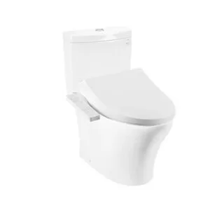 Bàn cầu 2 khối kèm nắp rửa điện tử WASHLET dòng S1 TOTO CS769CDRW26#XW