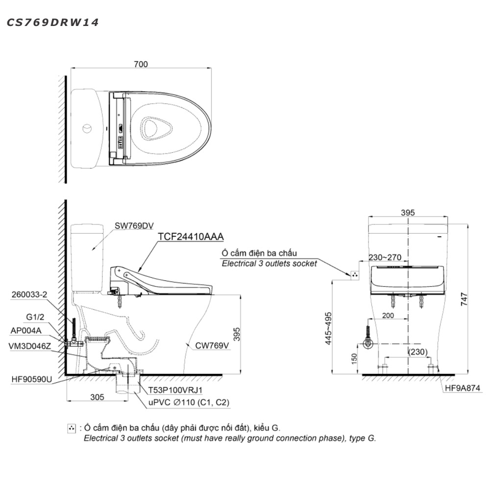 CS769DRW14XW ban ve ky thuat
