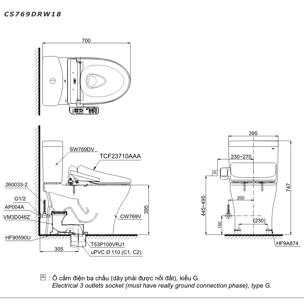 CS769DRW18XW ban ve ky thuat