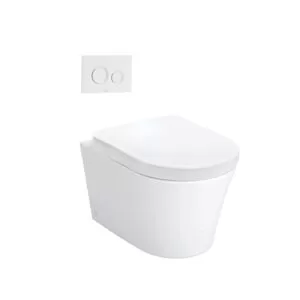 Bàn cầu treo tường nắp đóng êm TOTO CW553 TC384CVK WH172A MB170P#SS