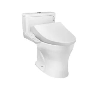 Bàn cầu 1 khối kèm nắp rửa điện tử WASHLET dòng S1 TOTO MS855CDW26