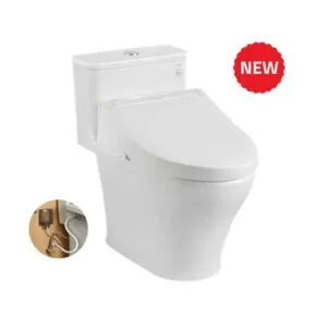 Bàn cầu 1 khối nắp điện tử TOTO MS857DW14