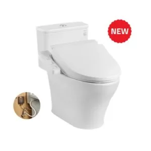 Bàn cầu 1 khối nắp điện tử TOTO MS857DW18