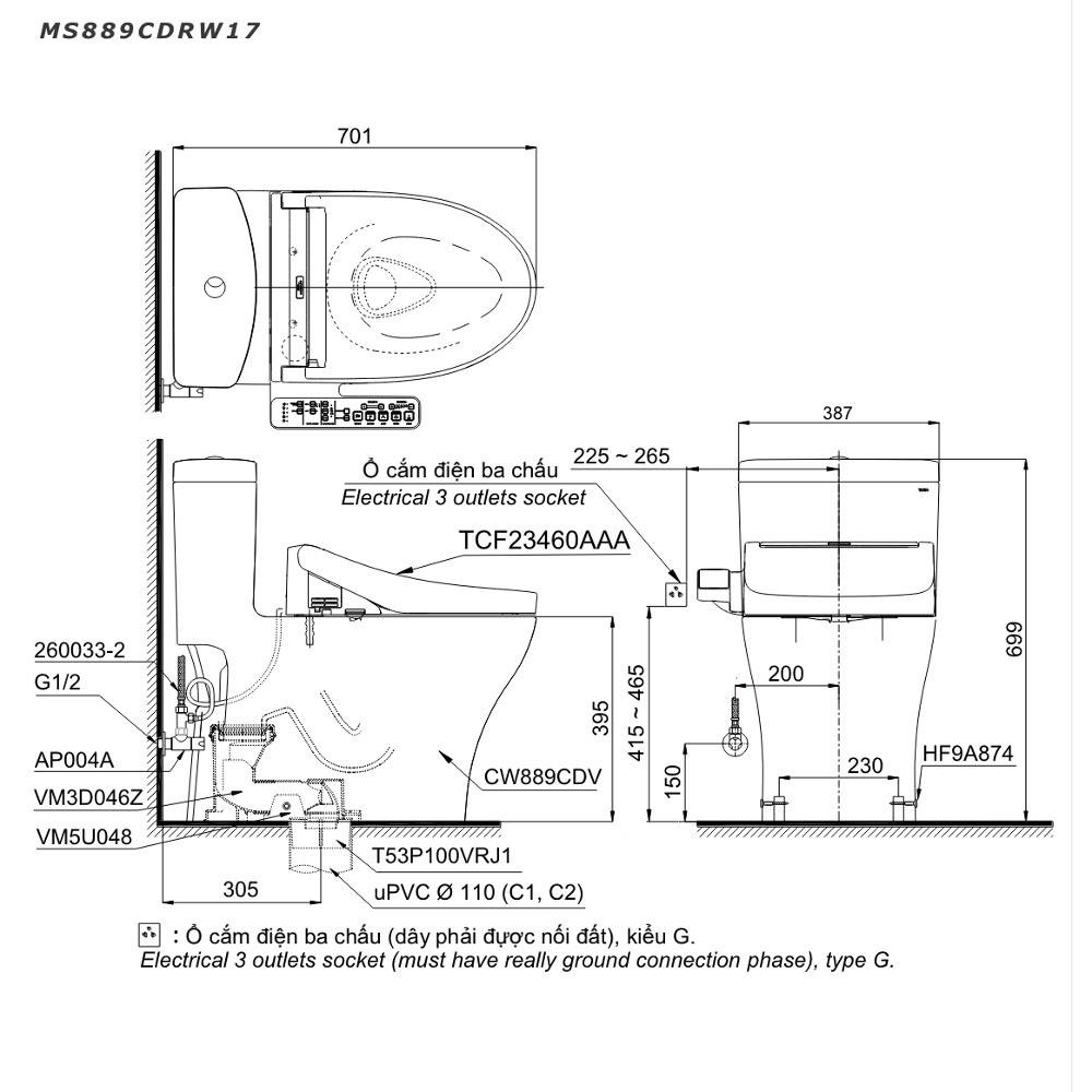MS889CDRW17XW ban ve ky thuat