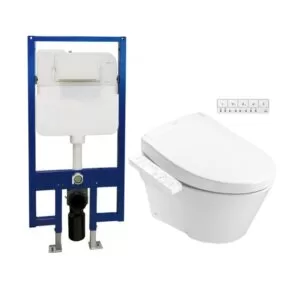 Bàn cầu treo tường Avante thế hệ mới, kèm nắp rửa điện tử WASHLET dòng S2 CW822RA#W/TCF33461GAA#NW1/WH172A