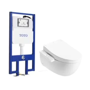 Bàn cầu treo tường LP Series kèm nắp rửa điện tử WASHLET S2 TOTO CW812REA#W/TCF33461GAA#NW1/WH172AT/TCA465