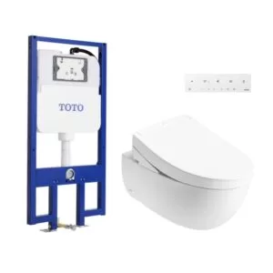 Bàn cầu treo tường LP Series kèm nắp rửa điện tử WASHLET S5 TOTO CW812REA#W/TCF34461GAA#NW1/WH172AT/TCA465