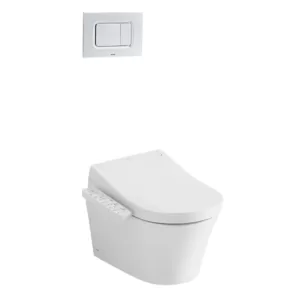 Bàn cầu treo tường nắp WASHLET TOTO CW553C TCF33370GAA WH172AT TCA465 MB170P#SS