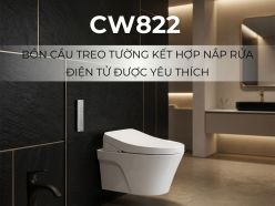 CW822 Kèm Nắp Rửa Điện Tử – Lựa Chọn Thông Thái Cho Phòng Tắm Hiện Đại