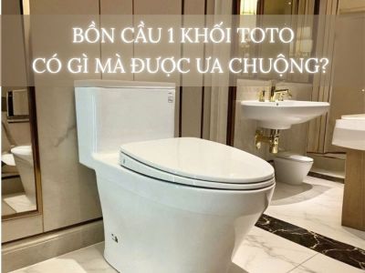 Bồn Cầu 1 Khối Toto Có Gì Mà Được Ưa Chuộng Hơn 2 Khối?