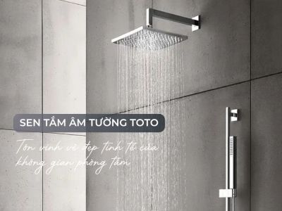 Sen Tắm Âm Tường TOTO Có Tốt Không? Phù Hợp Với Kiểu Phòng Tắm Nào?