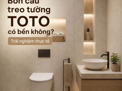 Bồn cầu treo tường TOTO có bền không? Trải nghiệm thực tế
