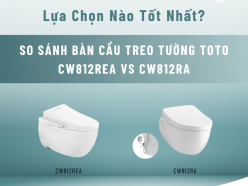 So Sánh Bàn Cầu Treo Tường TOTO CW812REA vs CW812RA