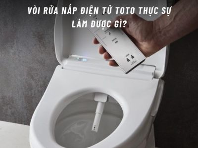 vòi rửa nắp điện tử