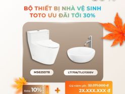 Bộ Thiết Bị Nhà Vệ Sinh TOTO Ưu Đãi Tới 30%