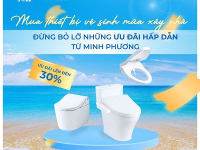Mua thiết bị vệ sinh mùa xây nhà với mức giá siêu hời